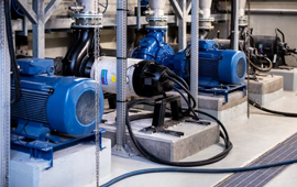 Energy-efficient Grundfos sewage pump prevents clogging at the pumping station