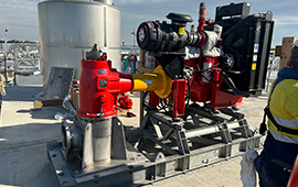 Successful pump system installation for cruise terminal facility
